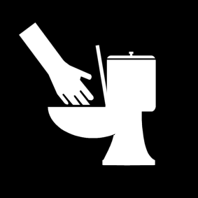 handen in wc
